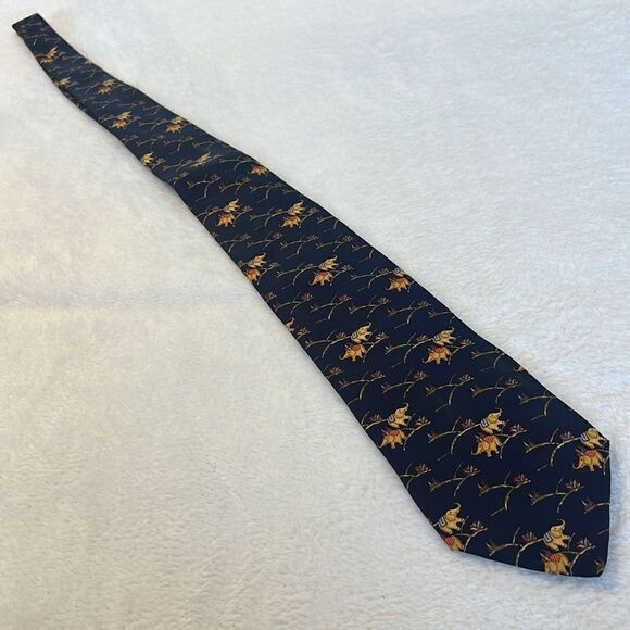 Salvatore Ferragamo Elephant Print Silk Tie - Picture 4 of 10